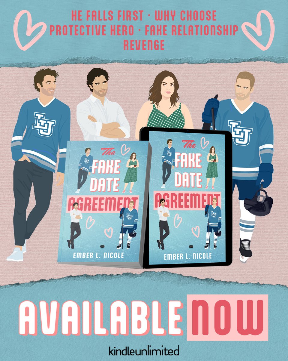 The Fake Date Agreement by @authorembernicole is now LIVE!
Download today or read for FREE with Kindle Unlimited!

books2read.com/The-Fake-Date-…

#SportsRomance #ContemporaryRomance #HeFallsFirst #WhyChoose #ProtectiveHero #FakeRelationship @greyspromo