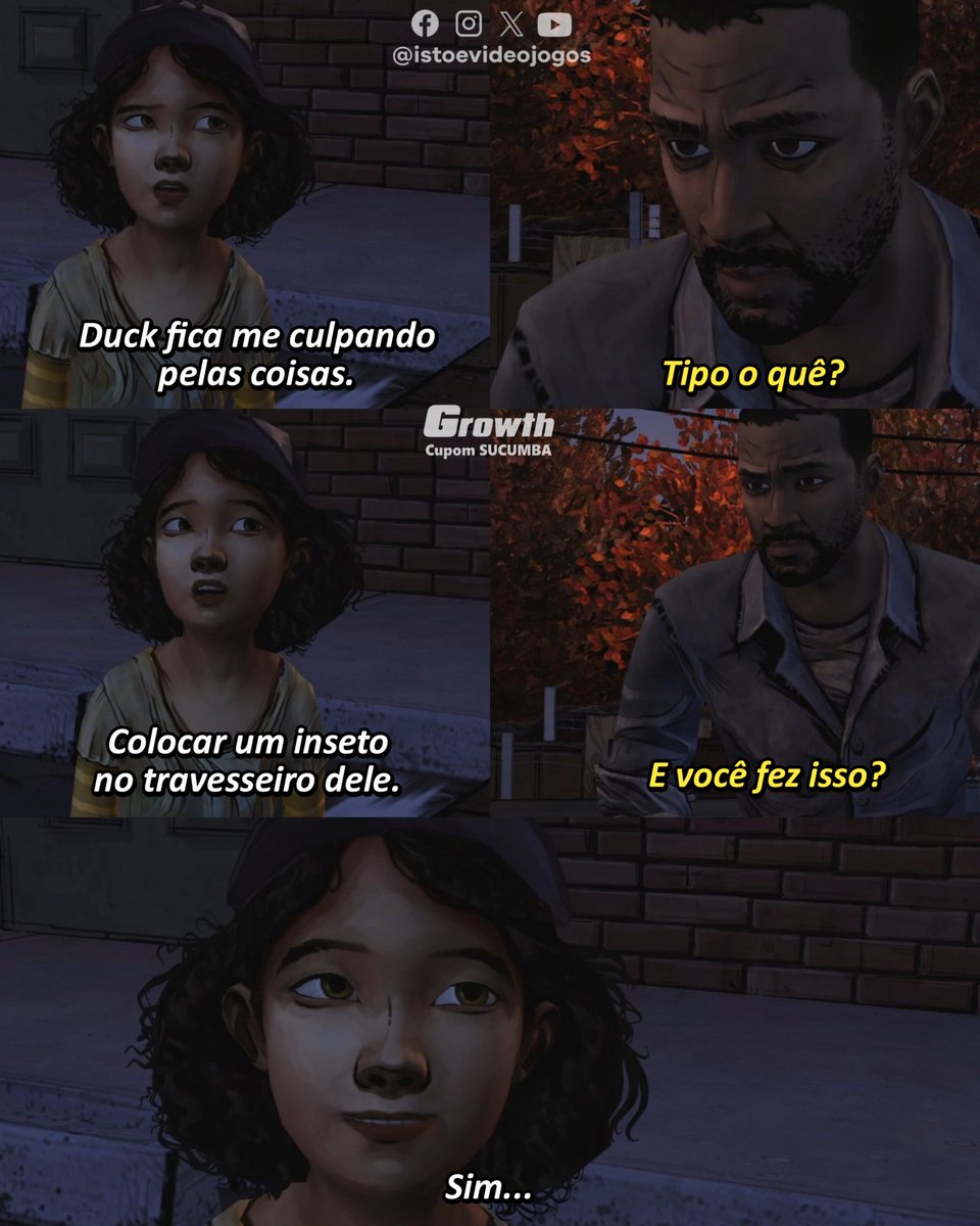 istoevideojogos's tweet image. Fofa.
The Walking Dead: Season One (2012)
Siga: @istoevideojogos