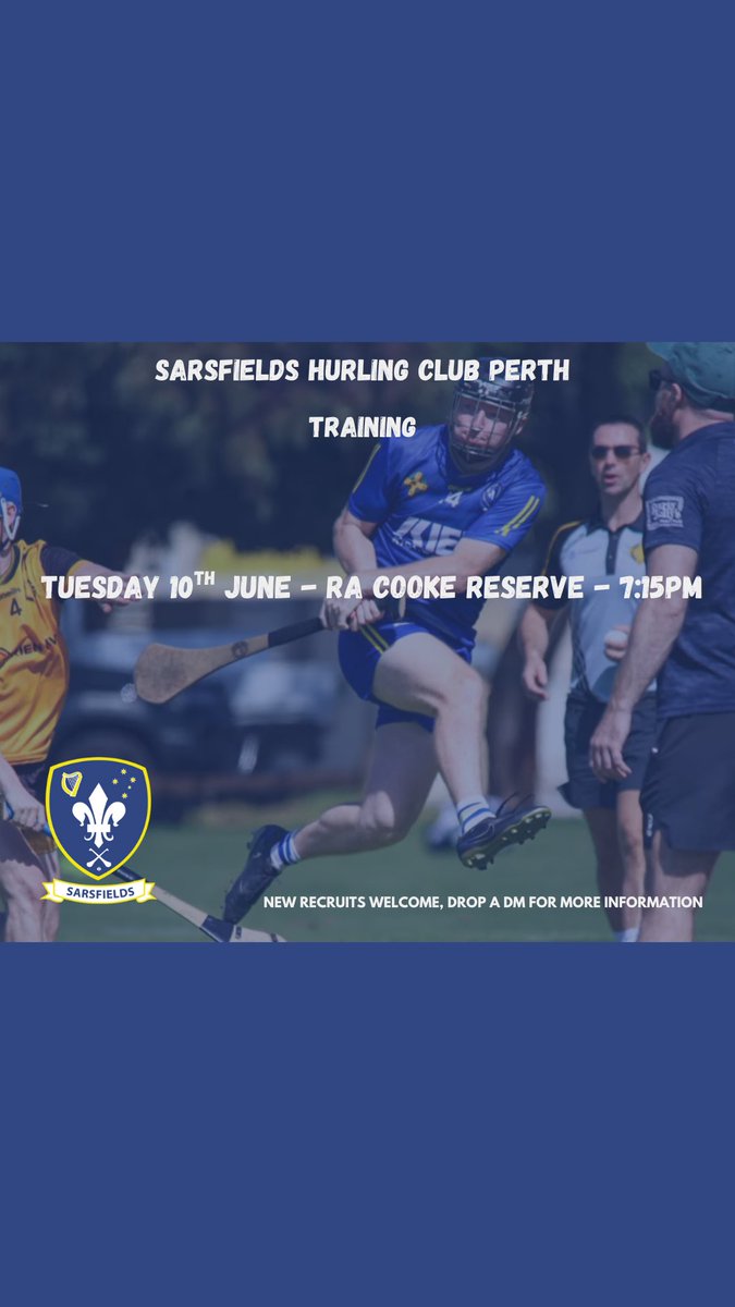 Sarsfields Hurling (@sarsfieldsperth) on Twitter photo 