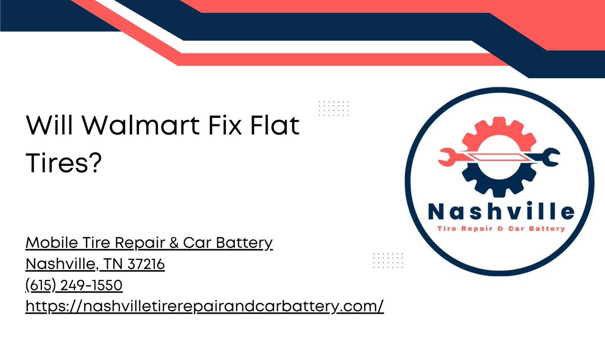 CarMobile92311's tweet photo. Will Walmart Fix Flat Tires?

Some locations do, but it varies by store.

If you're stuck and need it handled fast, our mobile 
techs come to you — no wait, no tow, no hassle.

https://t.co/9VRj1Zr0NP

https://t.co/FhQ5BhKRgj

#tireRepair #mobileTireRepair #nashvilleTireRepair https://t.co/yt383e4Ubz