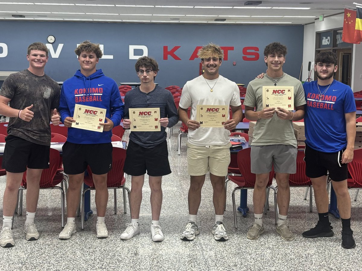 Wildkat Baseball (@wildkatbaseball) on Twitter photo 2025 NCC Champs!!
First Team
- Senior Isaac Flamino
- Senior JJ Gillespie
- Senior Brighton Harris
- Sophomore Miles Cunningham
Second Team
- Senior Logan Dockemeyer
- Freshman Jonothan Frye
<a href="/KHS_AD/">Kokomo Athletics</a> <a href="/Kats_Principal/">Principal Blessing</a> <a href="/KHS_SID/">Kokomo HS Sports Information Director</a>
<a href="/WeAreTheNCC/">North Central Conference Athletics</a> <a href="/BGaskinsKT/">Bryan Gaskins</a> <a href="/JayStephens07/">Jay Stephens™ 🎙</a> 2025 NCC Champs!!
First Team
- Senior Isaac Flamino
- Senior JJ Gillespie
- Senior Brighton Harris
- Sophomore Miles Cunningham
Second Team
- Senior Logan Dockemeyer
- Freshman Jonothan Frye
<a href="/KHS_AD/">Kokomo Athletics</a> <a href="/Kats_Principal/">Principal Blessing</a> <a href="/KHS_SID/">Kokomo HS Sports Information Director</a>
<a href="/WeAreTheNCC/">North Central Conference Athletics</a> <a href="/BGaskinsKT/">Bryan Gaskins</a> <a href="/JayStephens07/">Jay Stephens™ 🎙</a>
