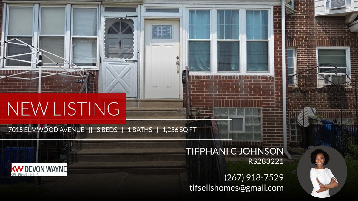 Tifsells's tweet photo. 📍 New Listing 📍 Take a look at this fantastic new property that just hit the market located at 7015 Elmwood Avenue in Philadelphia. Reach out here or at (267) 918-7529 for more information

Tifphani C Johnson, Realtor
Certified R... https://t.co/kMoiWv3RuE https://t.co/JZql6o2gjV