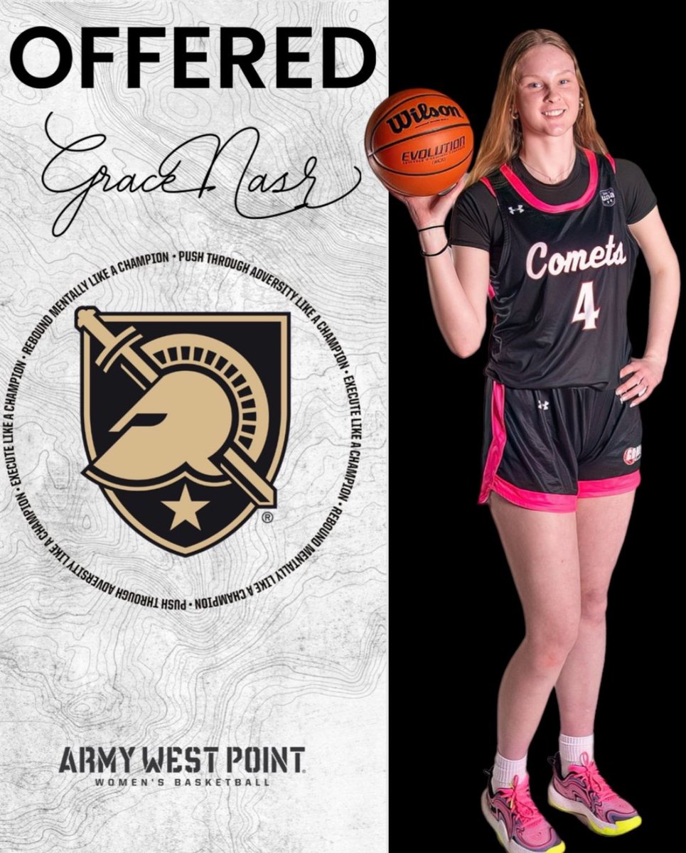 Grace Nasr (@gj_nasr) on Twitter photo After a great conversation with <a href="/KKuester15/">Katie Kuester</a> I’m very excited to receive an offer from <a href="/ArmyWP_WBB/">Army Women's Basketball</a>!! <a href="/CometsBallers/">Comets Basketball</a> <a href="/NDA_basketball/">Notre Dame Basketball🏀</a> After a great conversation with <a href="/KKuester15/">Katie Kuester</a> I’m very excited to receive an offer from <a href="/ArmyWP_WBB/">Army Women's Basketball</a>!! <a href="/CometsBallers/">Comets Basketball</a> <a href="/NDA_basketball/">Notre Dame Basketball🏀</a>
