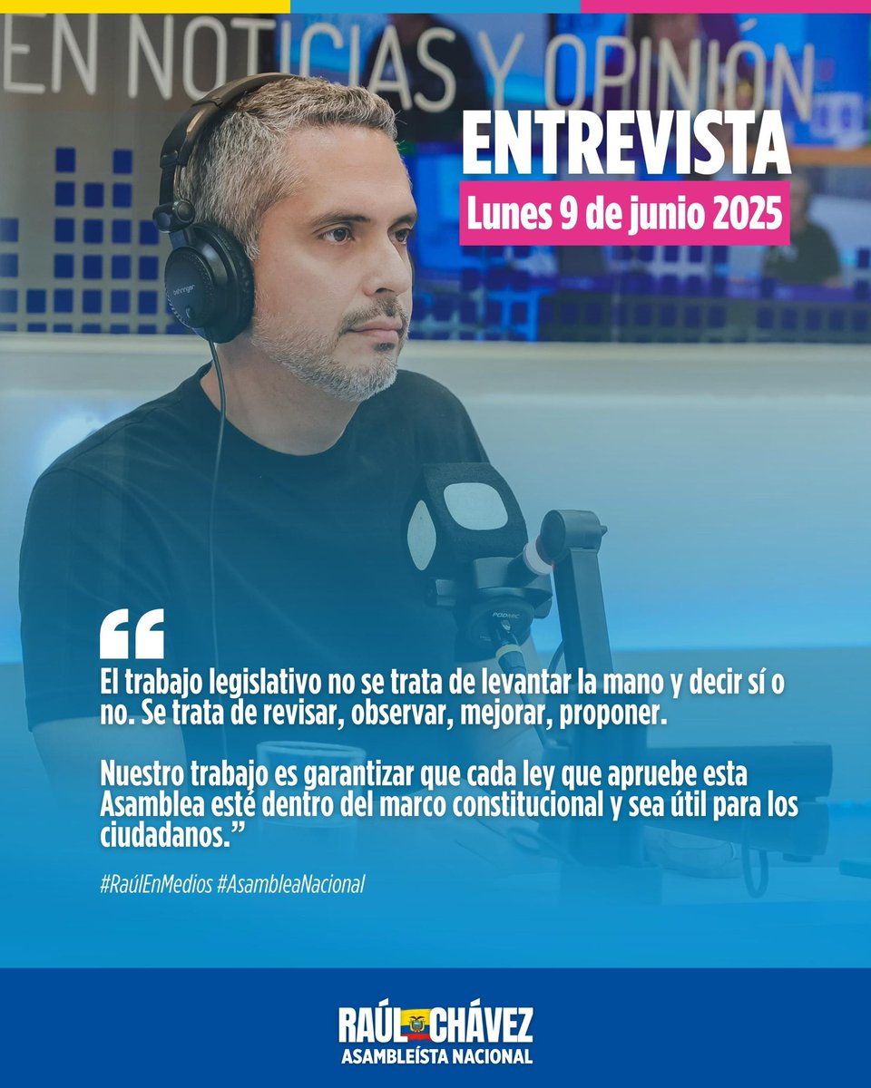 Raúl Chávez (@rauli_chavez) on Twitter photo Hoy estuve en <a href="/radiocentroec/">CENTRO Digital</a> conversando sobre temas coyunturales del país y el rol de la Asamblea en garantizar leyes responsables. ✊🏼🇪🇨
#RaúlChávez #RaúlEnMedios Hoy estuve en <a href="/radiocentroec/">CENTRO Digital</a> conversando sobre temas coyunturales del país y el rol de la Asamblea en garantizar leyes responsables. ✊🏼🇪🇨
#RaúlChávez #RaúlEnMedios