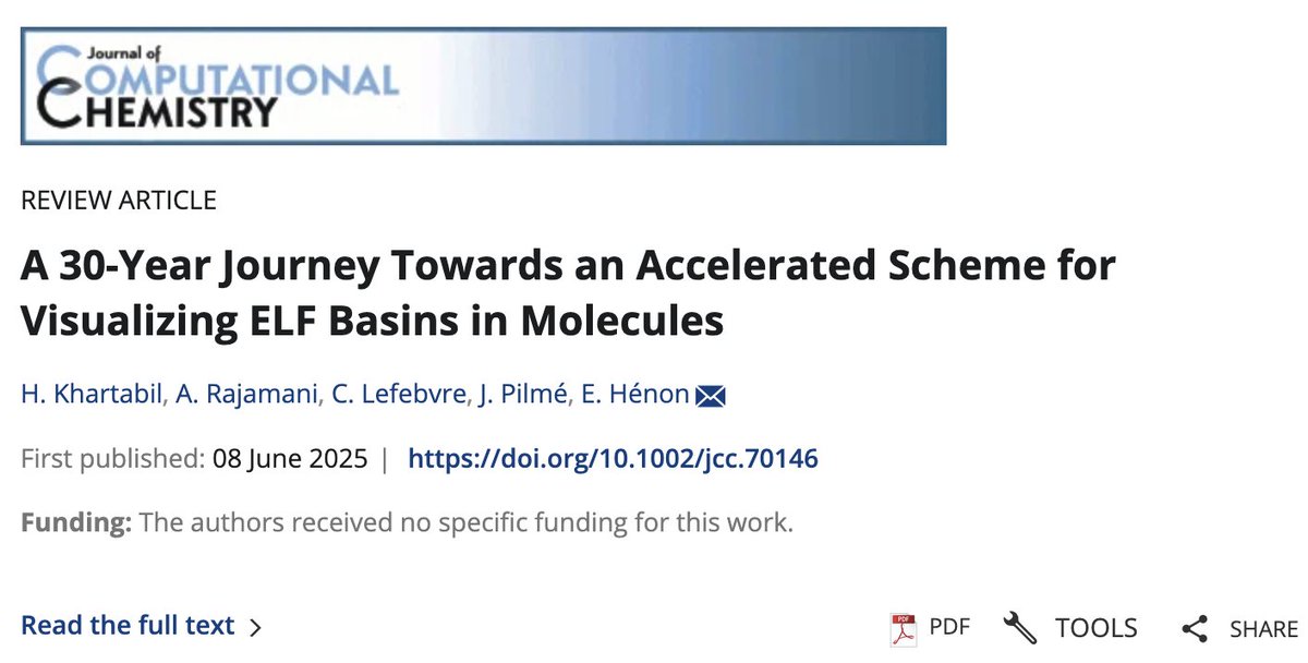 Corentin Lefebvre (@c_unelma) on Twitter photo New publication online in <a href="/WileyGlobal/">Wiley</a> JCC with <a href="/akil_rajamani/">Akilan Rajamani</a>, <a href="/khartab/">Hassan Khartabil</a> and <a href="/ehenon51/">Eric Henon</a>.
onlinelibrary.wiley.com/doi/10.1002/jc…
#compchem #Chemistry New publication online in <a href="/WileyGlobal/">Wiley</a> JCC with <a href="/akil_rajamani/">Akilan Rajamani</a>, <a href="/khartab/">Hassan Khartabil</a> and <a href="/ehenon51/">Eric Henon</a>.
onlinelibrary.wiley.com/doi/10.1002/jc…
#compchem #Chemistry