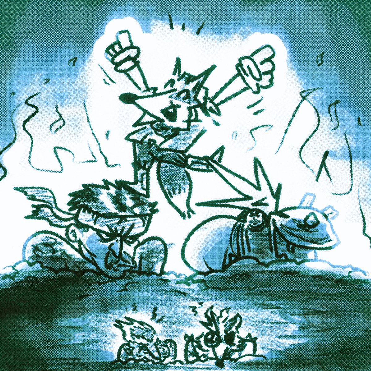 Congrats <a href="/big_money77/">Isak</a> &amp; <a href="/LOWESMATE/">AT LOWES 🔥🐢</a> on Top 2 at Offstage 115! 

2019 called they want their top player back (Why do you play so many characters).

Oh hey isak. Upsmash.

(I couldn’t be bothered drawing clouds hair)