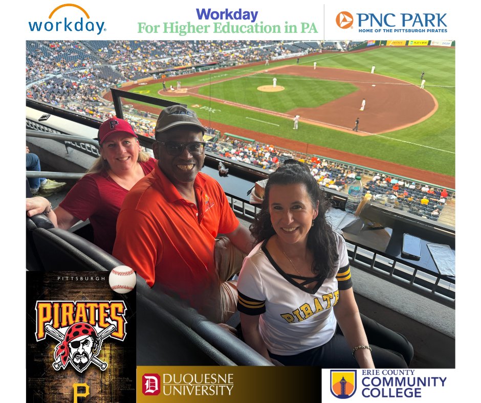 It was a pleasure Meeting Catherine Herzog of Workday and Daria Latorre of Duquesne at the Workday Pittsburgh Higher Education Networking event during the Pittsburgh Pirates.