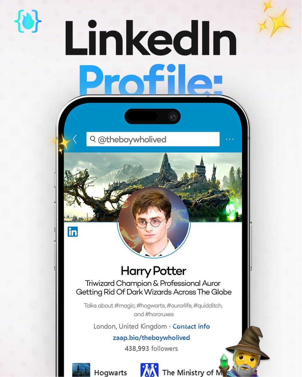 blazingcoders1's tweet image. ✨ What if Hogwarts met the corporate world?
At @Blazingcoders, we believe your profile should stand out — maybe not magically, but strategically!
Visit Now : blazingcoders.com
#blazingcoders #WhatIfHarryHadLinkedIn #BlazingCoders #LinkedInHumor #CareerMagic