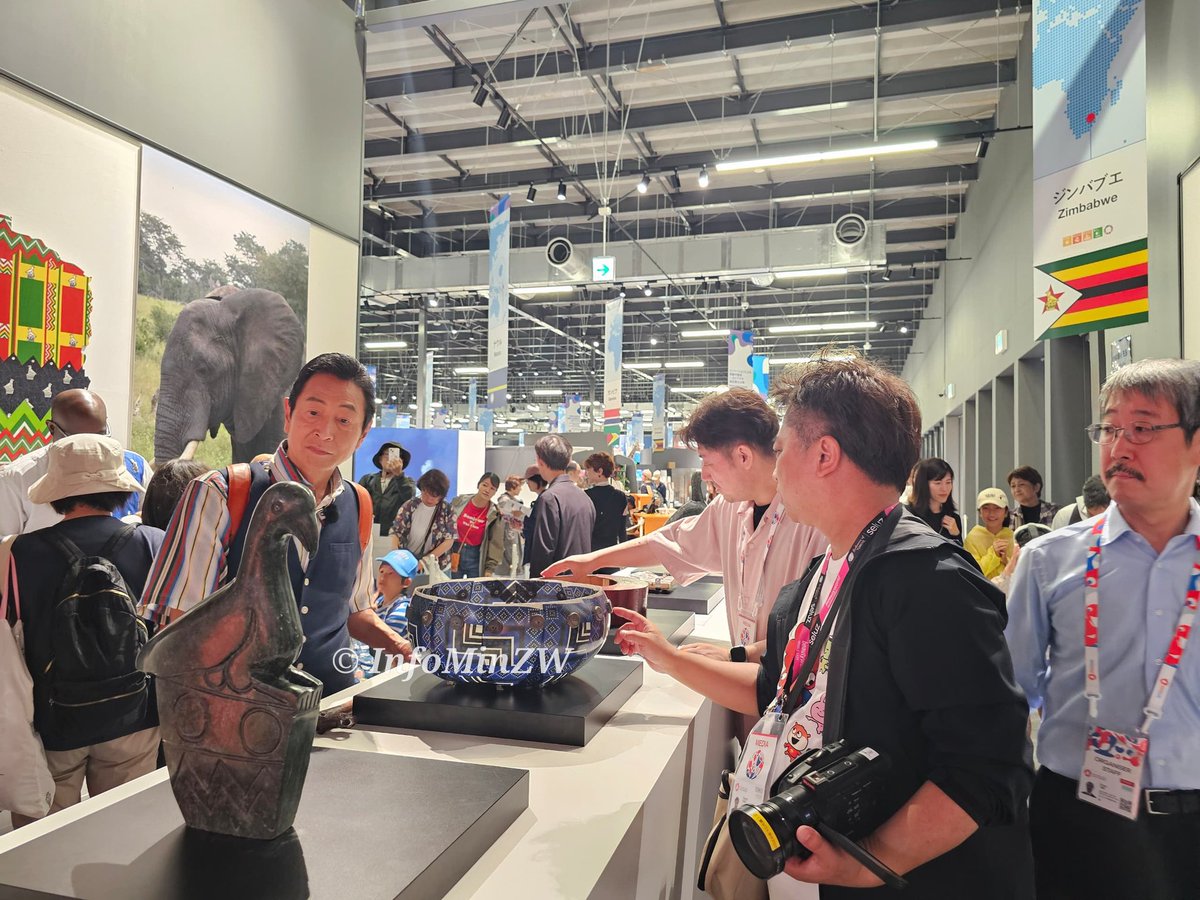 The Zimbabwe Pavilion at #Expo2025Osaka will be featured in a travel show hosted by trending Japanese actor and singer, Kunihiko Mitamura, on TV Osaka, next month. Expo 2025 Osaka recently passed the 5 million mark and Zimbabwe's popularity continues to grow. 
#BeyondTheLimits