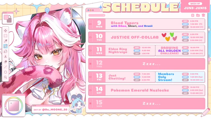 @raorapanthera: Uhh… no one’s gonna be mad if I move tomorrow’s stream to next week right…? (。•́︿•̀。) I wanted to do it but my body said: “no 💀”