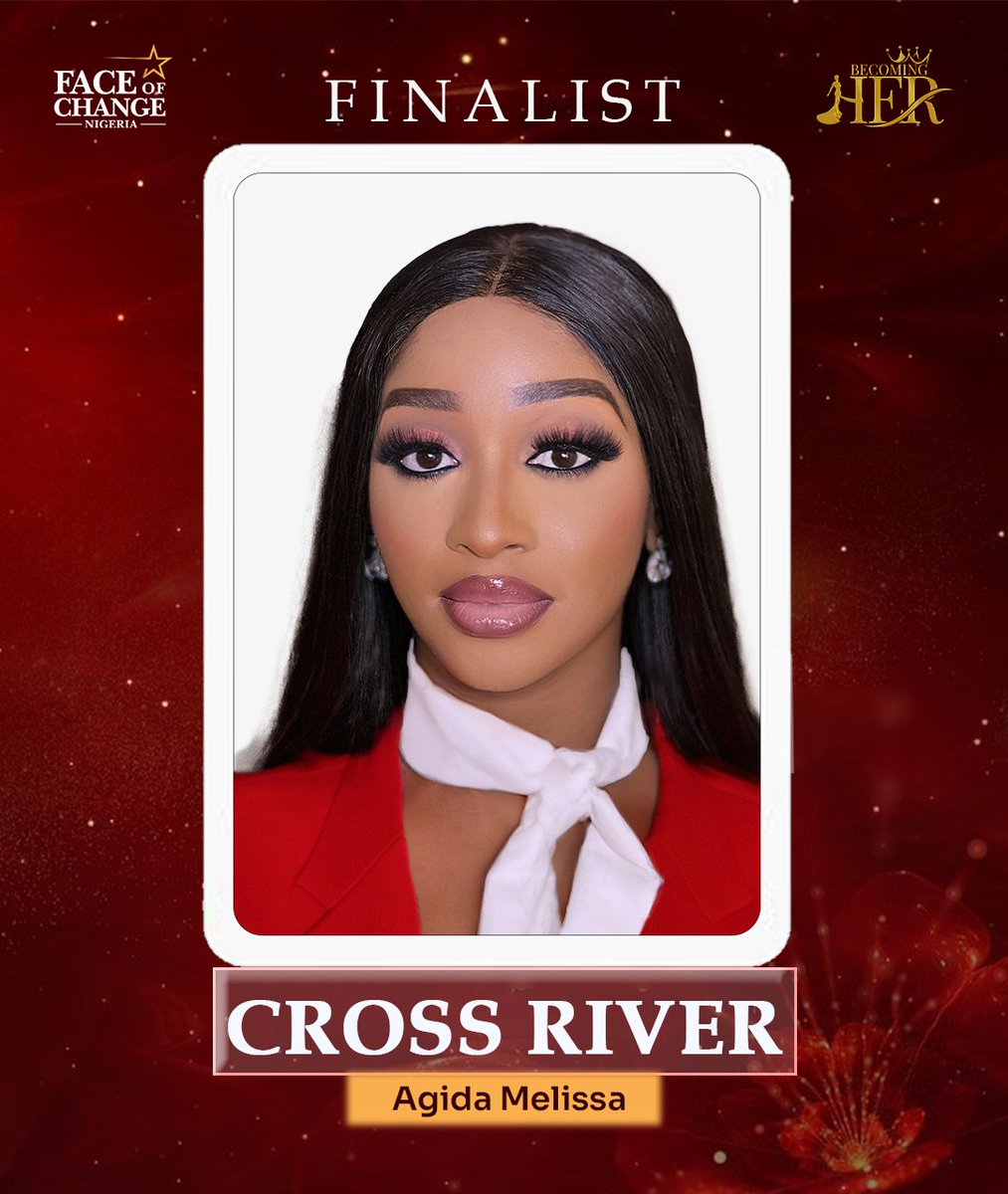 Faceofchangeng's tweet photo. UNVEILING OUR FINALIST 
Introducing Melissa Agida, she is proudly representing Cross River State in the Face of Change Nigeria pageant.
Melissa is a beacon of grace and a dedicated goal getter.
She is a professional model.
https://t.co/xZAxyUaRiu https://t.co/fHSgjDFctQ