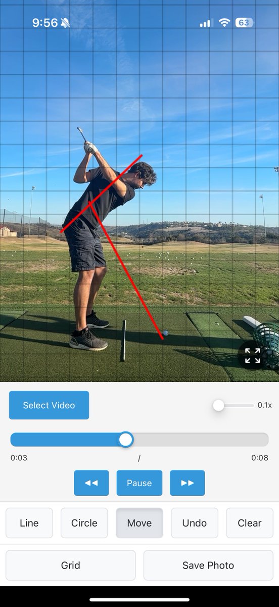 I’ve working on my #golfswing and my coach uses a software for drawing lines so you can track your swing path. I wanted to do that for myself between lessons, but all software costs monthly payments. I didn’t want to do that, so built my own.