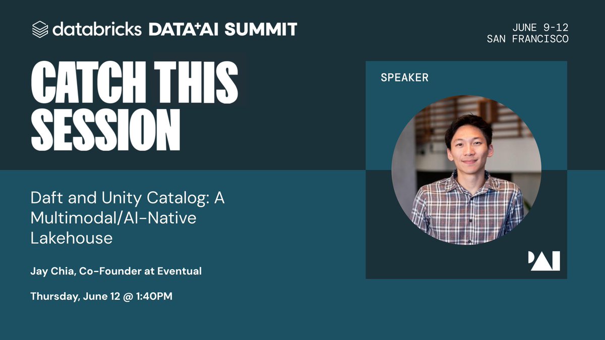 unitycatalog_io's tweet image. Attending Data+AI Summit this week? 🚀 Catch “Daft and Unity Catalog: A Multimodal/AI-Native Lakehouse”!
Catch “Daft and Unity Catalog: A Multimodal/AI-Native Lakehouse” and discover how leading data teams are harnessing #UnityCatalog and the @daftengine open source data engine…