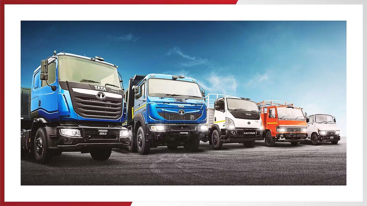 MobilityOutlook's tweet image. Tata Motors has made air conditioning standard across all its trucks, a first for cowl chassis models—boosting driver comfort and productivity while meeting evolving norms.

To read more: shorturl.at/Y0T9Q

#TataMotors #TruckComfort #DriverFirst #TruckAC #BetterProductivity