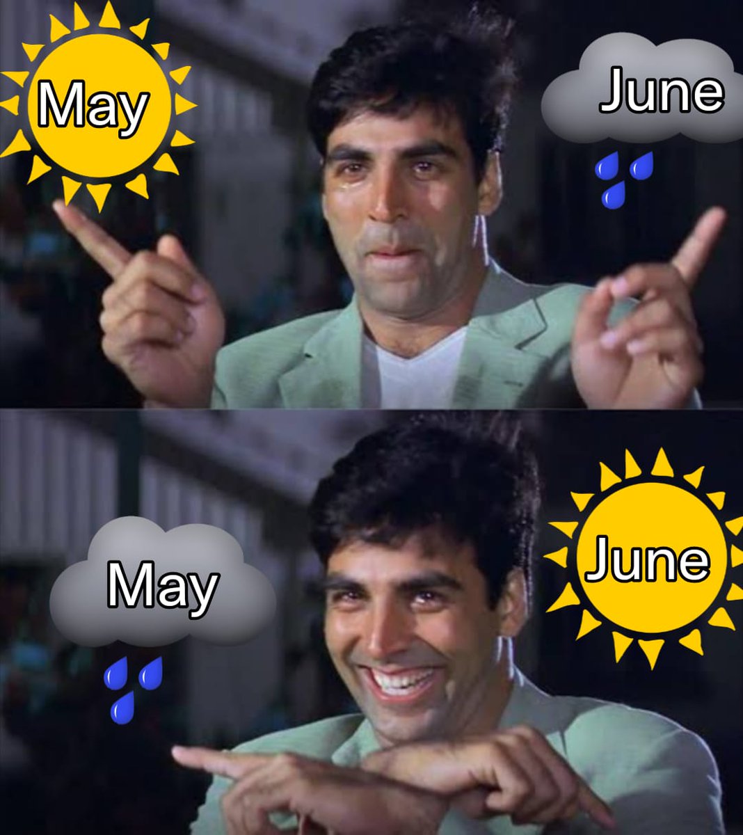 sagarcasm's tweet photo. Indian weather in 2025 https://t.co/CyzFuodoC4