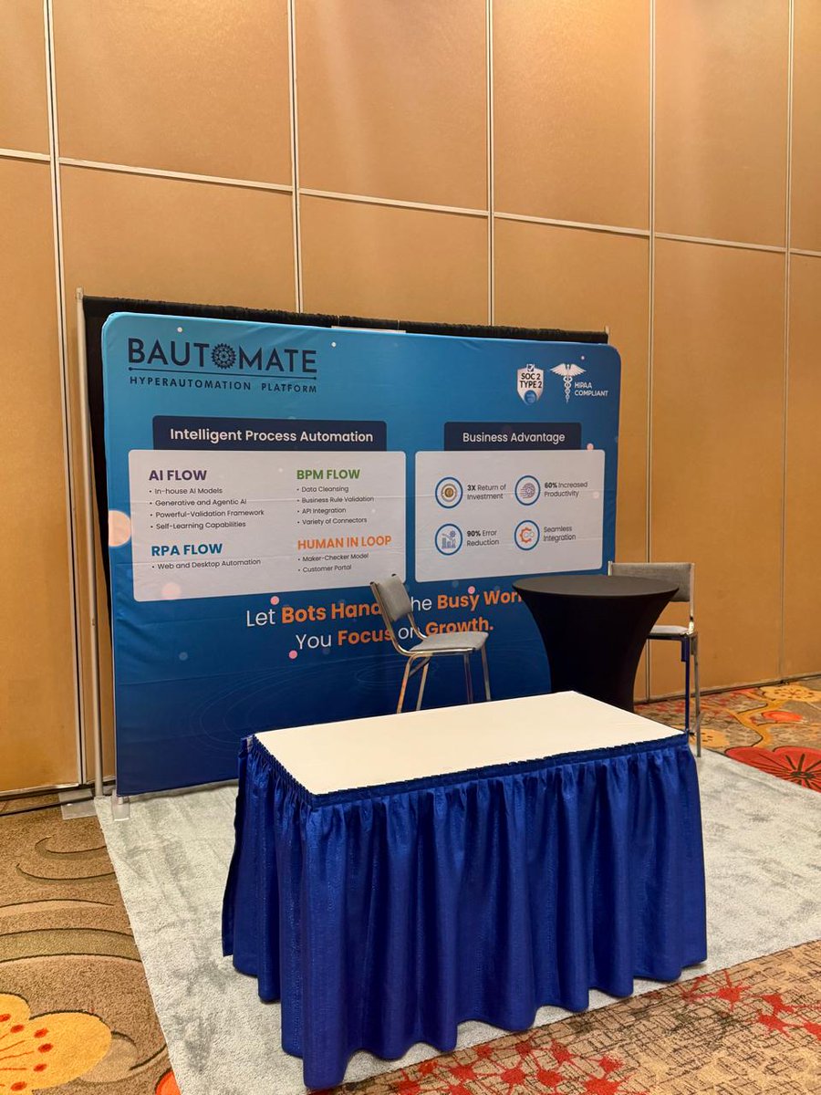Bautomate_BPA's tweet image. All set for #SSONIAWeek2025!
🚀 Bautomate is ready to showcase hyperautomation in action.

📍 Booth #110 | 🗓️ June 10–12
📍 Hilton Anatole, Dallas, TX

#Bautomate #IntelligentAutomation #Hyperautomation #DigitalTransformation #COE