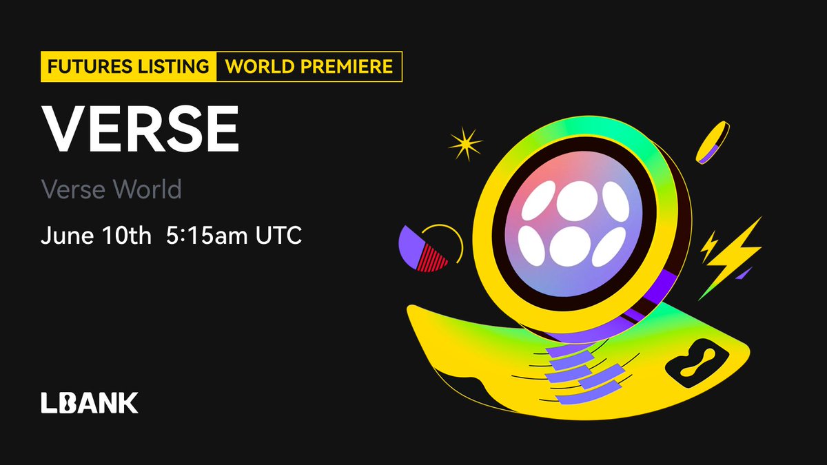LBankFutures's tweet image. 🏅World Premiere #listing

$VERSE (Verse World) USDT-M perpetual with up to 20x leverage goes live at 05:15 on June 10, 2025 (UTC). 

📈Be ready to trade the future on #LBank!

💻Strat Trading：lbank.com/futures/verseu…
🔥Details：support.lbank.com/hc/en-gb/artic…

#LBank