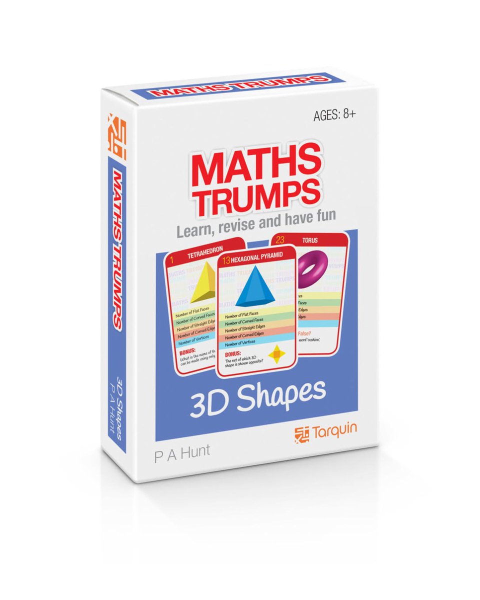 TarquinGroup's tweet image. More and more are discovering the power of this 3D Geometry MathsTrumps pack. Have you tried it? Buy direct or Amazon.

tarquingroup.com › products › maths-trumps-3d-shapes 

#3DGeometry #MathsEducation #EducationalGames #STEMLearning  #MathsFun #EducationalResources
