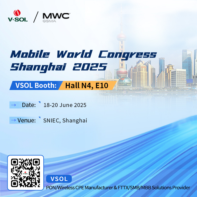 vsolution_fttx's tweet image. 🚀 We’re heading to #MWCShanghai2025! 🌟  

From June 18-20, meet us at SNIEC, Hall N4-E10, and explore our latest smart access solutions. 💡✨  

Let’s talk fiber, future, and everything in between - see you in Shanghai! 🌐💬  

#TechInnovation #SmartSolutions #MWC2025