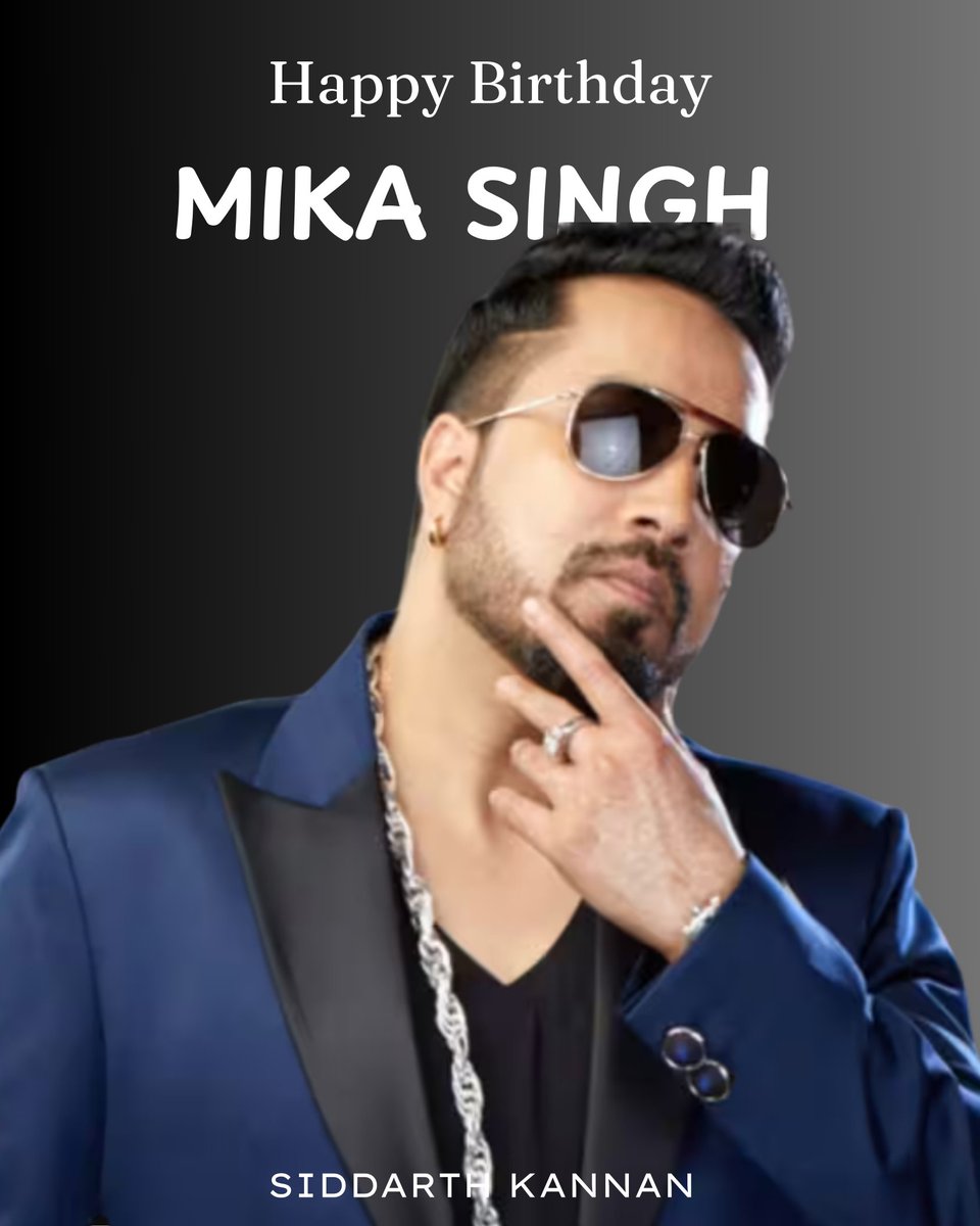 sidkannan's tweet image. HAPPY BIRTHDAY, MIKA SINGH!

From foot-tapping beats to unforgettable hits, your voice keeps the party going! Here’s to more music, masti &amp;amp; magic ahead.

#MikaSingh #HappyBirthdayMikaSingh #HappyBirthday #BollywoodMusic #PartyKing #sidk #siddharthkannan