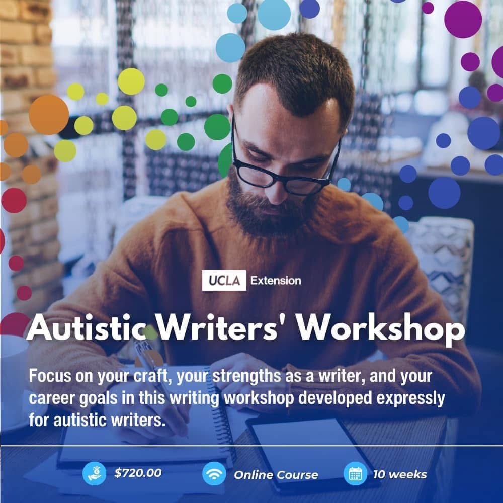 Clifford Brooks (@cliffbrooks3) on Twitter photo THE AUTISTIC WRITERSā WORKSHOP w/ <a href="/uclaextension/">UCLA Extension</a> is closing its doors for enrollment on 6/20. SIGN UP TODAY TO LEARN THE CRAFT OF WRITING & TRICKS OF THE TRADE TO SOCIAL NETWORKING ON THE SPECTRUM WITH PEERS IN A SAFE SPACE: uclaextension.edu/writing/creati⦠<a href="/KelliAgodon/">Kelli Russell Agodon</a> THE AUTISTIC WRITERSā WORKSHOP w/ <a href="/uclaextension/">UCLA Extension</a> is closing its doors for enrollment on 6/20. SIGN UP TODAY TO LEARN THE CRAFT OF WRITING & TRICKS OF THE TRADE TO SOCIAL NETWORKING ON THE SPECTRUM WITH PEERS IN A SAFE SPACE: uclaextension.edu/writing/creati⦠<a href="/KelliAgodon/">Kelli Russell Agodon</a>