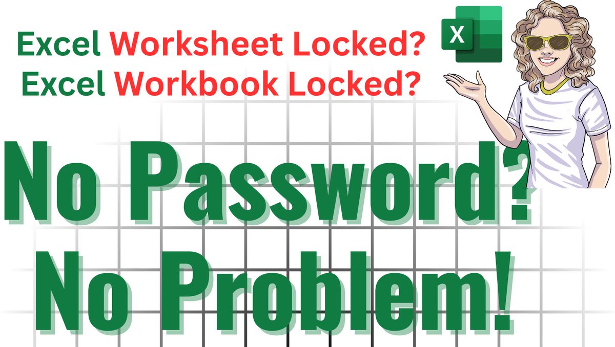 howtoexcelatex's tweet image. studio.youtube.com/video/u5v46ZOl…
Update your worksheets if you have forgotten your password. No Password No Problem