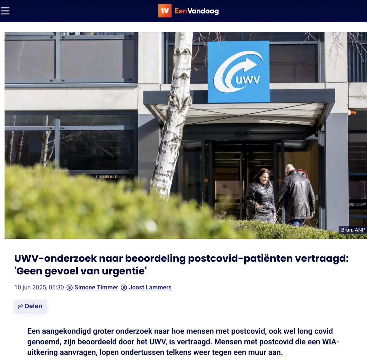 jim faas 🍀 (@jimfaas) on Twitter photo 🟦 UWV en Postcovid 🟥 Geen gevoel van urgentie
🔲 Nog steeds lopen cliënten met long covid die een WIA-uitkering aanvragen tegen een muur aan
🔲 <a href="/PostCovidNL/">PostCovid NL</a> en <a href="/LongCovidNL/">Long COVID Nederland</a> komen vandaag met een petitie
🔲 Neem de zaak van Anne Vroegindeweij
🔲 UWV vindt dat zij best 20 uur 🟦 UWV en Postcovid 🟥 Geen gevoel van urgentie
🔲 Nog steeds lopen cliënten met long covid die een WIA-uitkering aanvragen tegen een muur aan
🔲 <a href="/PostCovidNL/">PostCovid NL</a> en <a href="/LongCovidNL/">Long COVID Nederland</a> komen vandaag met een petitie
🔲 Neem de zaak van Anne Vroegindeweij
🔲 UWV vindt dat zij best 20 uur