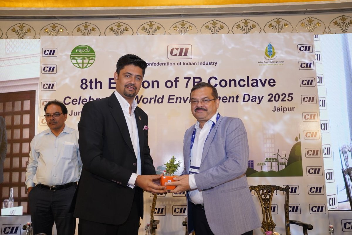 Shree Cement Limited (@shreecementltd) on Twitter photo At the recent <a href="/FollowCII/">Confederation of Indian Industry</a> Sustainability Summit, Mr. Saurabh Palsania, Joint President, Shree Cement, shared his insights on how our cities must transform to meet the needs of tomorrow.
He also spoke about how we are committed to inclusive, sustainable growth through several At the recent <a href="/FollowCII/">Confederation of Indian Industry</a> Sustainability Summit, Mr. Saurabh Palsania, Joint President, Shree Cement, shared his insights on how our cities must transform to meet the needs of tomorrow.
He also spoke about how we are committed to inclusive, sustainable growth through several