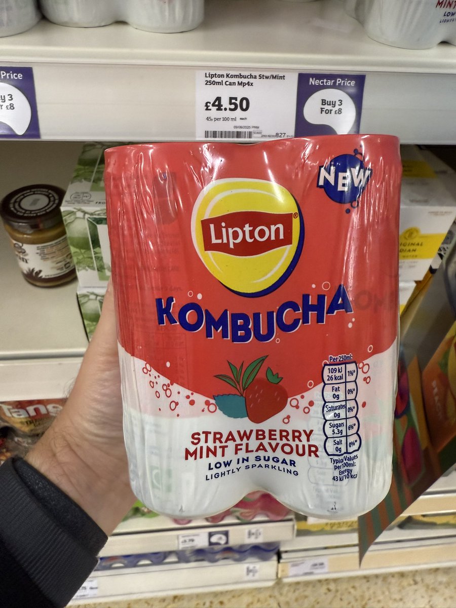 All_Things_New_'s tweet image. Lipton Kombucha! 👀 At Sainsbury’s @Lipton #lipton #kombucha #wellthisisnew