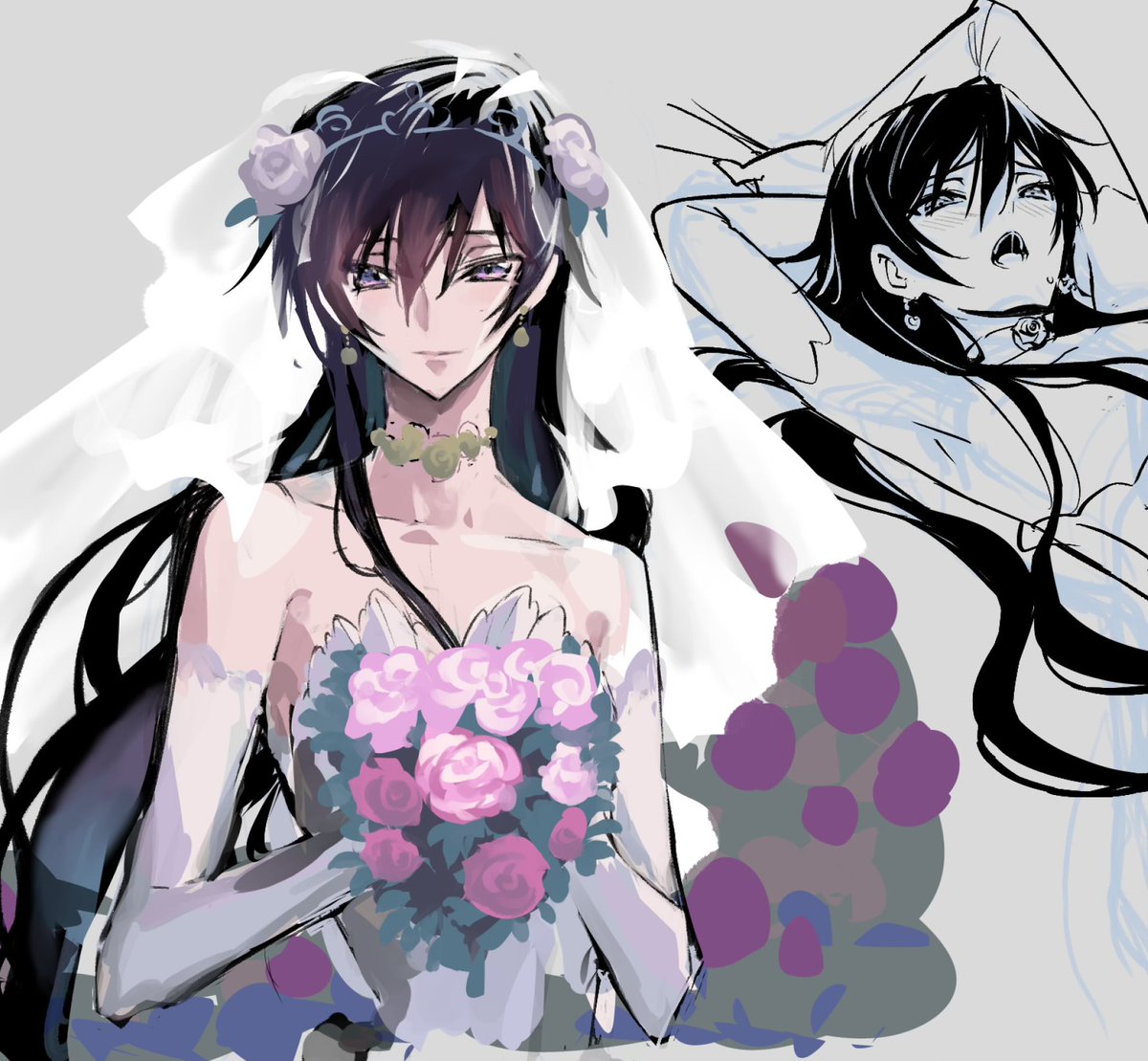 ジュンブラ落書き〜と自然に右の落書きが始まって怖いやつです💍💒