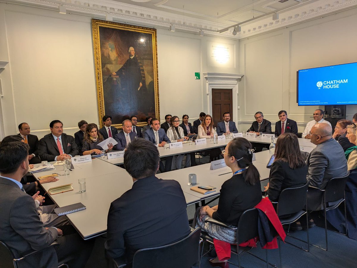 Chietigj Bajpaee (@chietigj) on Twitter photo A week after meeting an all-party parliamentary delegation from #India, <a href="/ChathamHouse/">Chatham House</a> hosted a senior delegation from #Pakistan (led by Bilawal Bhutto Zardari) for a frank and open discussion on recent (and ongoing) #IndiaPakistanTensions: A week after meeting an all-party parliamentary delegation from #India, <a href="/ChathamHouse/">Chatham House</a> hosted a senior delegation from #Pakistan (led by Bilawal Bhutto Zardari) for a frank and open discussion on recent (and ongoing) #IndiaPakistanTensions: