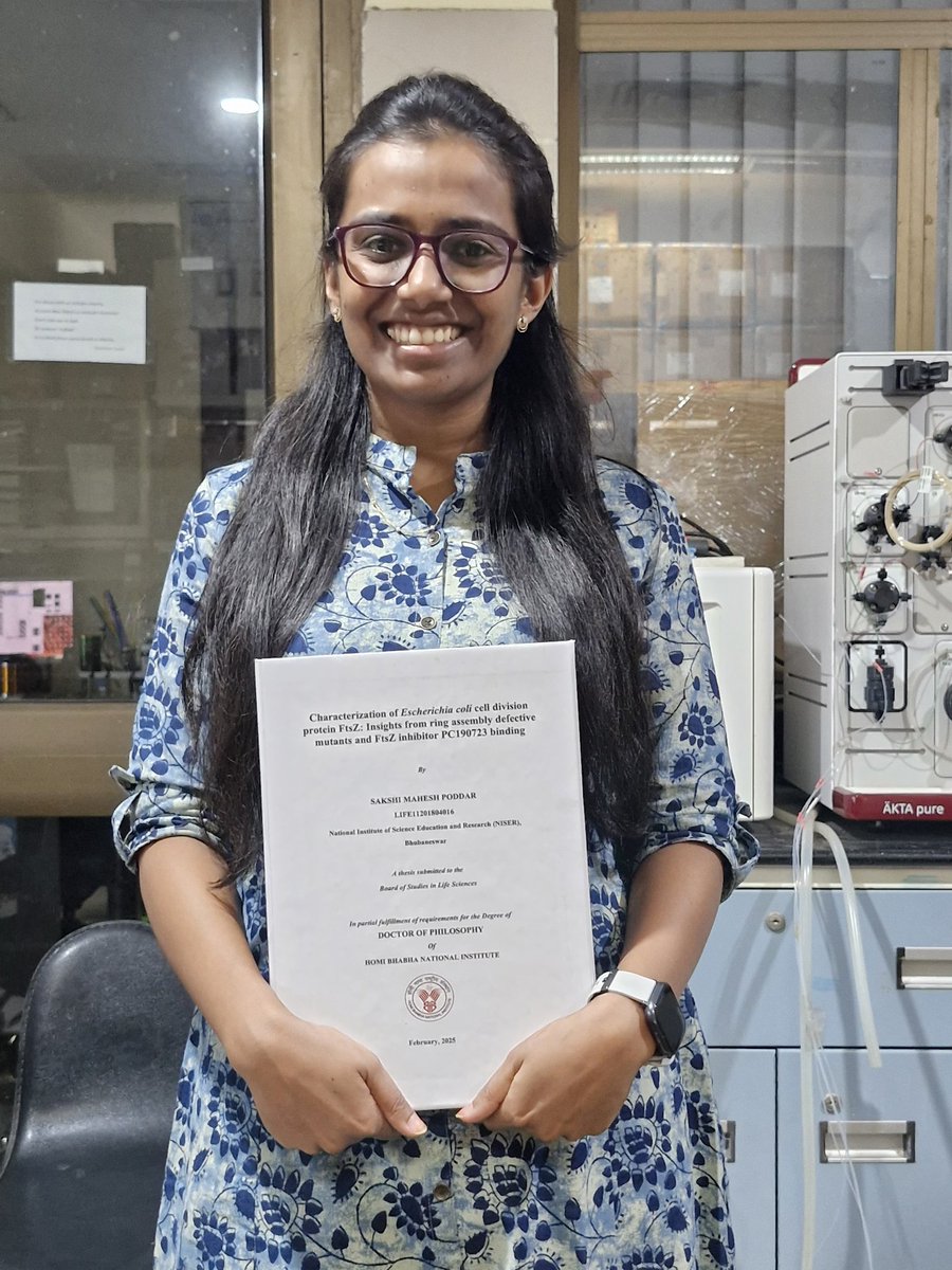 🎓 Officially Dr. Sakshi Poddar!
🧬 PhD in Life Sciences | <a href="/niser_official/">NISER</a> | HBNI | DAE

I stood before a panel to defend years of hard work, and I’m beyond proud to share that I have been awarded my Doctor of Philosophy in Life Sciences (Molecular Microbiology) on 2nd June.