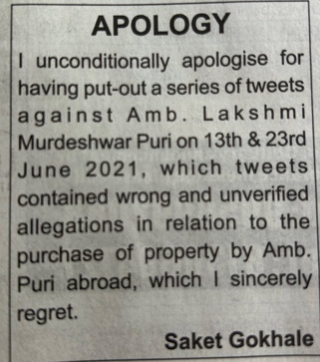 Meanwhile a TMC MP published his apology after court reprimanded him