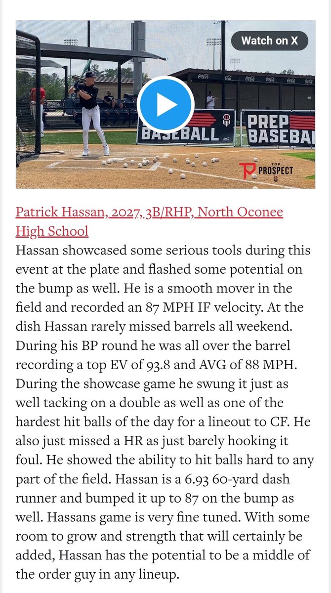 Thank you <a href="/PBRTournaments/">Prep Baseball Tournaments</a> <a href="/PrepBaseballGA/">Prep Baseball Georgia</a> <a href="/Hudson_PBR/">Hudson Graham</a> <a href="/IanSmittyGA/">Ian Smith</a>