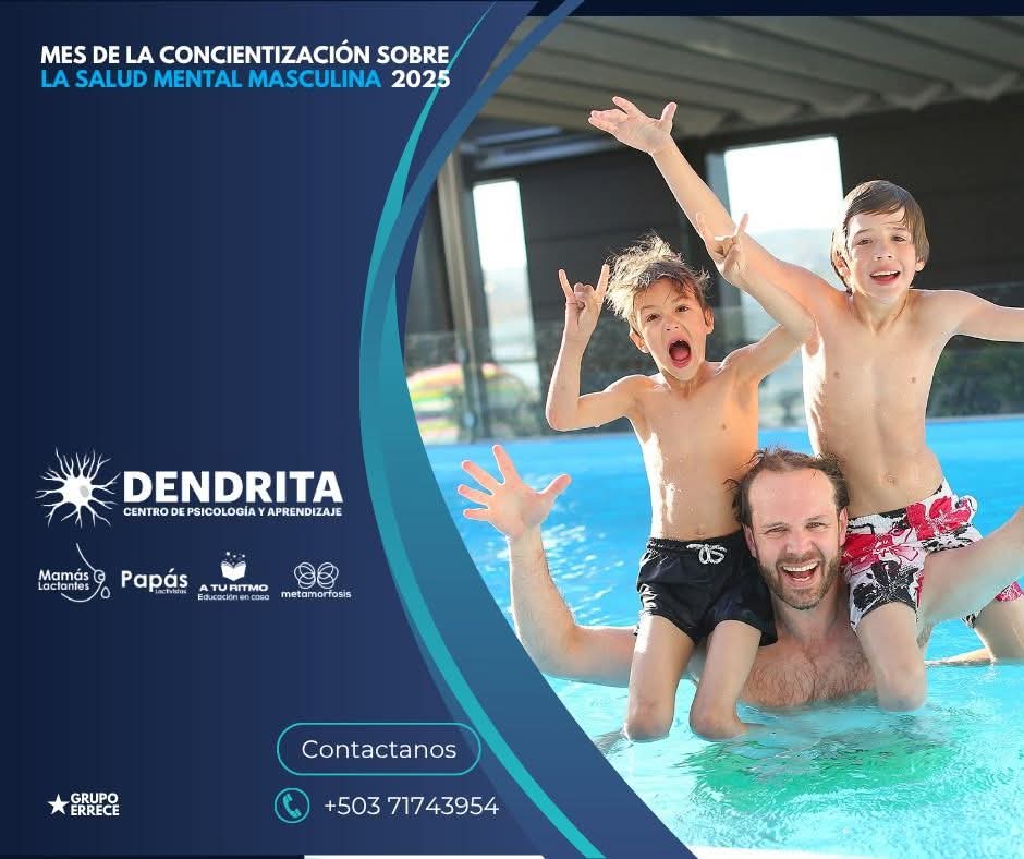 Este es el mes de concientización de la salud mental masculina.

Agradecemos como Dendrita Centro de Psicología y Aprendizaje   a  los padres que nos permiten acompañarlos en cada etapa, desde cada uno de nuestros programas y de forma especial desde #PapásLactivistas