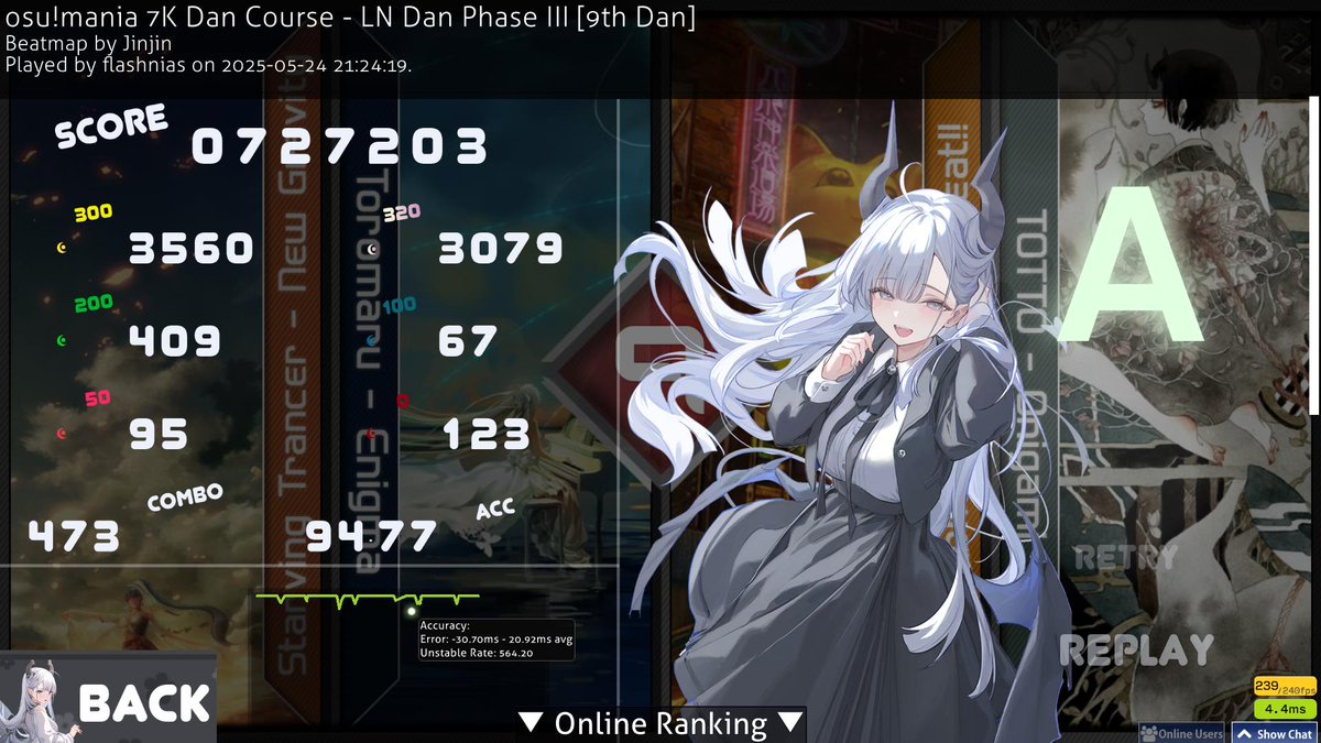 Flashnia1's tweet photo. When I started 7key. I targeted 2 maps.
and now I achieved that!!!

DT S | First Clear and get S | 
Clear CHOKE 8th RC | 9th LN :c https://t.co/UUDMMJbg80