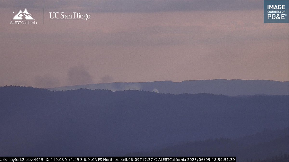 KernFiregraph's tweet image. #MillerFire Southwest of Limedyke Mountain, Trinity County.