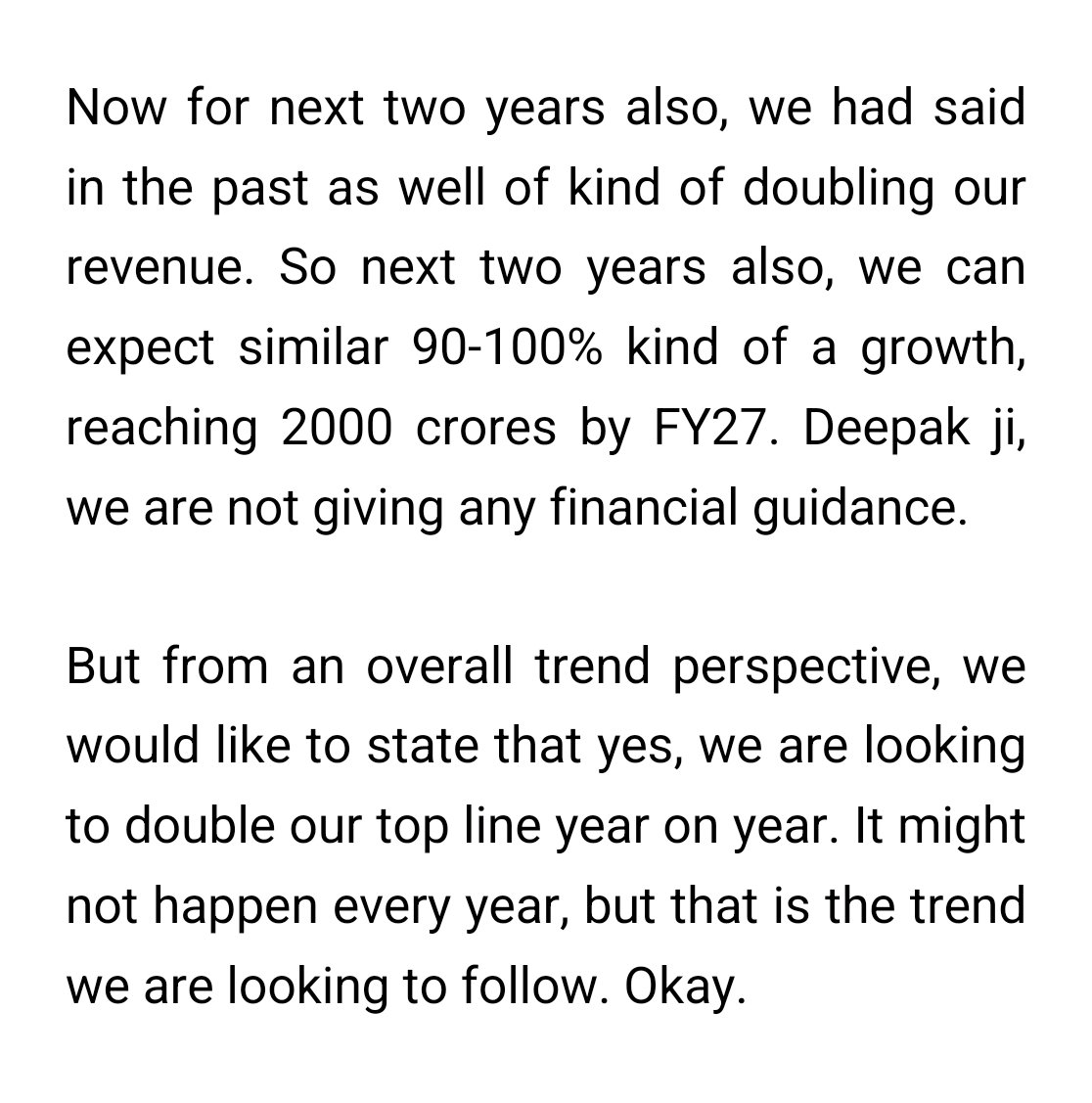 nid_rockz's tweet photo. Creative graphics
#CGraphics
#CreativeGraphics
H2FY25 Concall snippets:
Target to double revenue every year for next 2-3 years
Margins to gradually improve with higher utilization
Average capacity utilisation of 50% now
No need of any fund raise
WAHREN utilization has improved from 25% at beginning of FY25 to 65-70% at the end of FY25
Further capacity increase
New machines- should have come online by Q1
But got delayed to Q2FY26
Q2 and H2 should show full impact of these additions
300+ clients in WAHREN
Scaling up well with new and reputed client additions
Clients like Torrent,Alkem,Intas,Zydus,Cadila, Akums, Innova Captab etc
WC days to improve in FY26