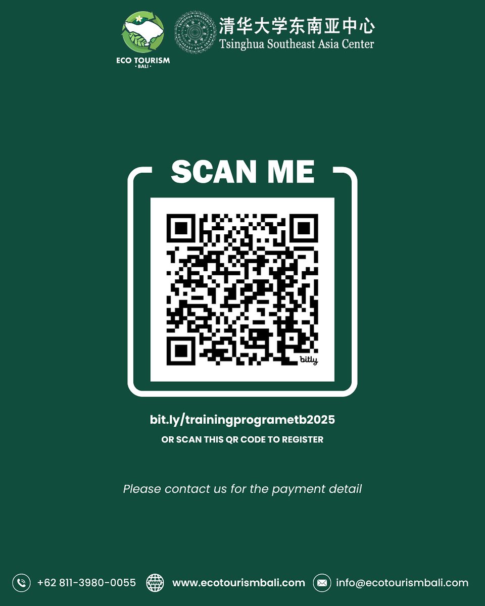 EcoTourismBali's tweet image. Register now at bit.ly/trainingprogra… and grow where it matters most! 

#ecotourismbali #ecotraining #ecotourismtraining #tourismbali #sustainablebali
