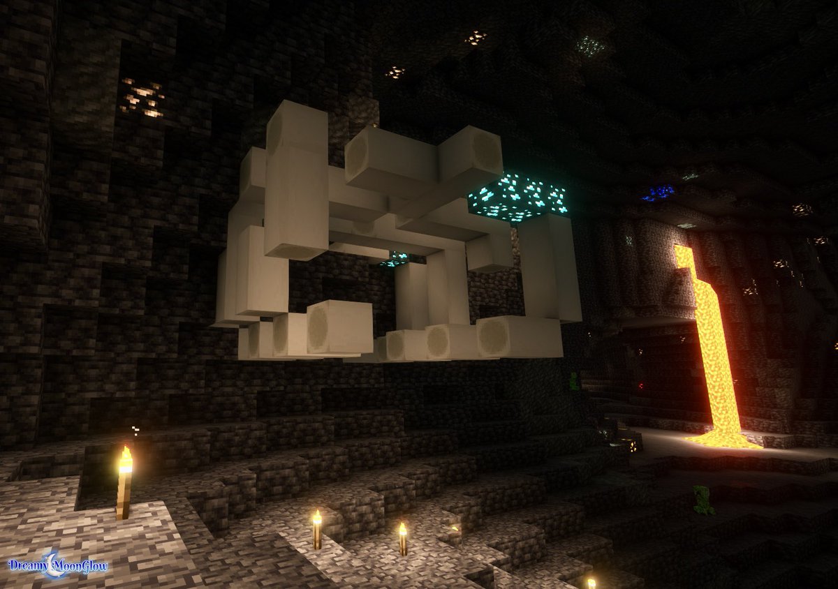 DreamyMoonGlow's tweet photo. Deep within the heart of the mountain Iโve discovered the remains of a giant unknown beastโฆ โฐ๐๐ #Minecraft #MinecraftFossil #MinecraftSummer https://t.co/SCv9mqy7Xe