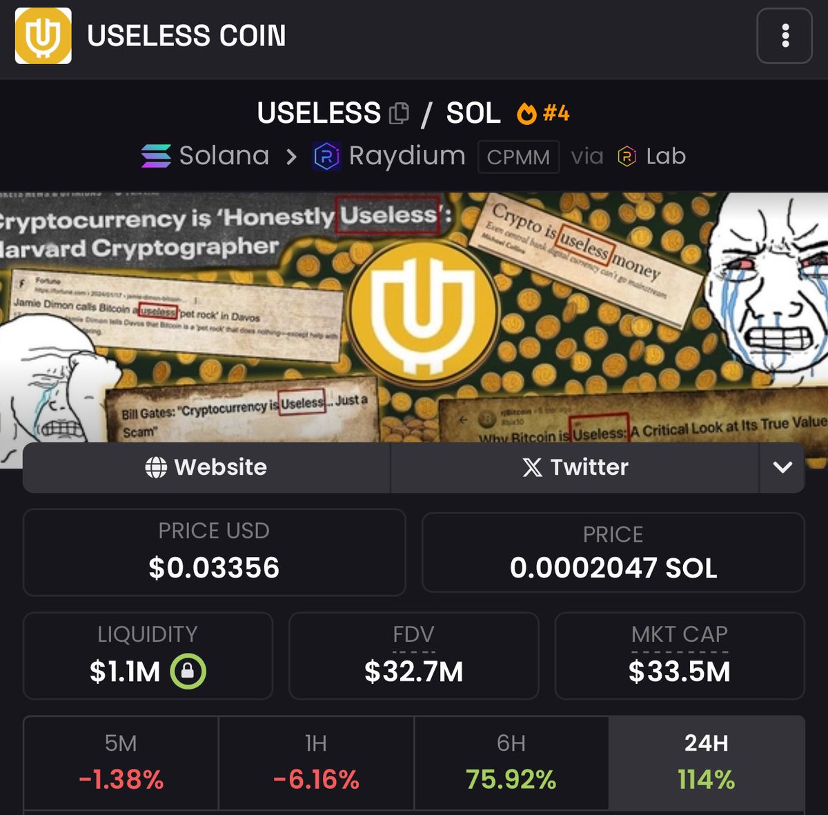 think #useless is probably the cleanest long term hold sub 50m

that runs 10x+ from here

has come back from multiple 70% - 90% drawdowns