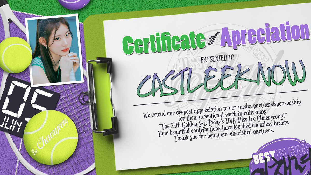 Thank you for invite us to collaborating with your project, <a href="/Chaerderella/">𖧯 ׅ ֹ 𝅄 테니스 공주는 채령이야! 🎾 ׅ ֹ ⃘୬ ׅ</a>! 🎾