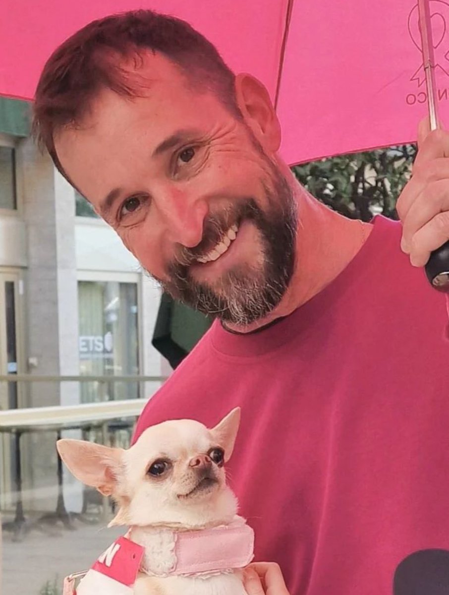 If you’ve never seen Noah Wyle hold an umbrella over himself and this dog, I’m so happy to have the honor of showing it to you.