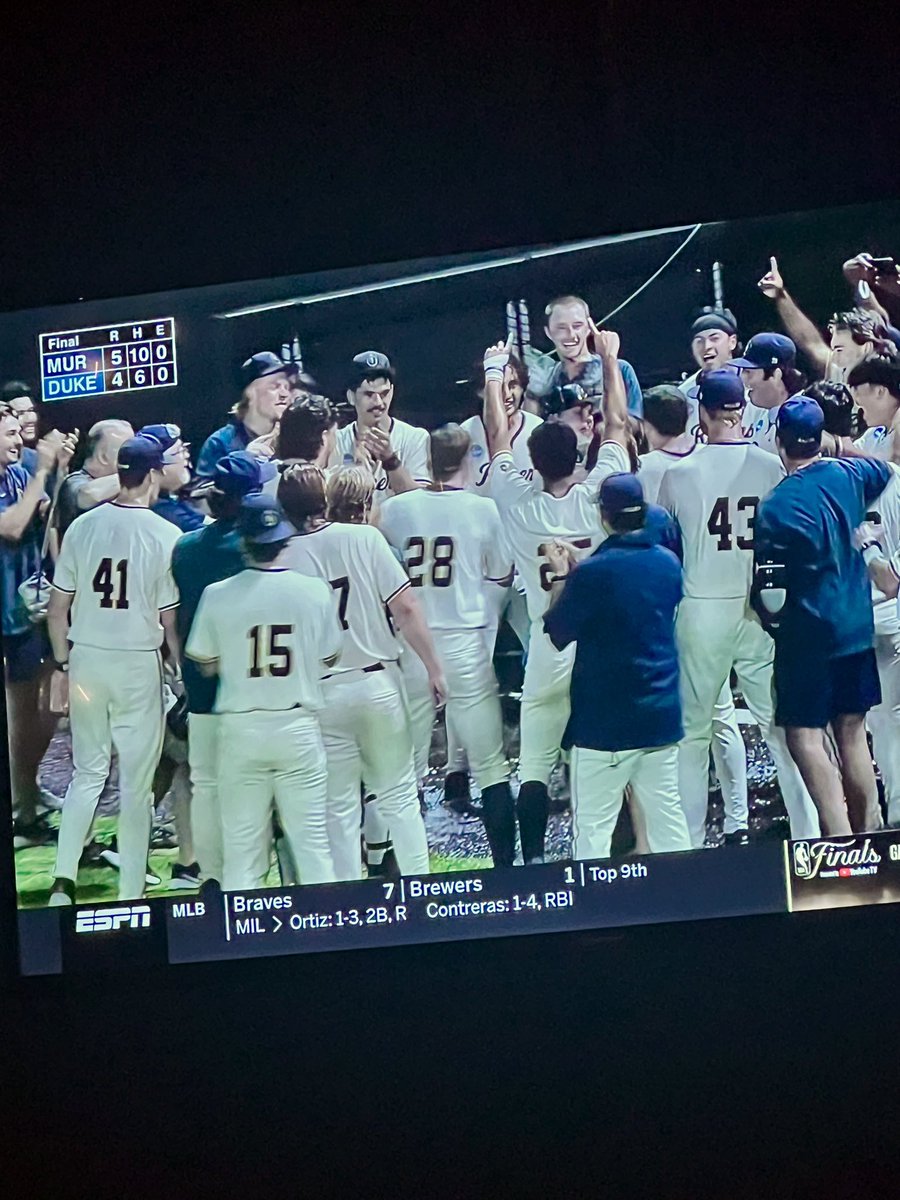 I’ve never been one to say Go Racers. But how about them Racers! 💛💙 <a href="/RacersBaseball/">Murray State Baseball</a> Win it ALL!!!