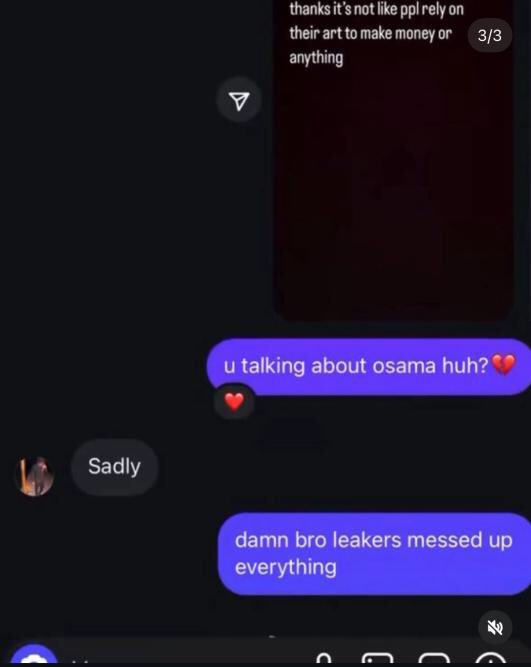 osamasons prod kylen claims psykotic is now scrapped