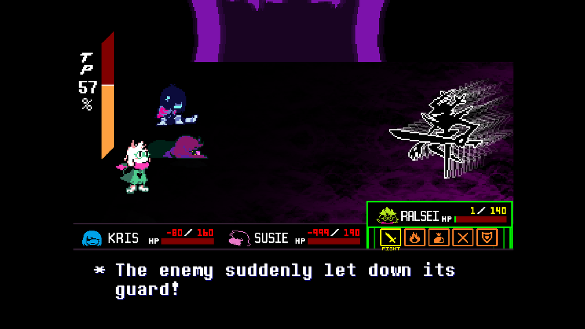 (MASSIVE DELTARUNE SPOILERS)
Every since chapter one, I swore to protect my fluffy boi.
It paid off.