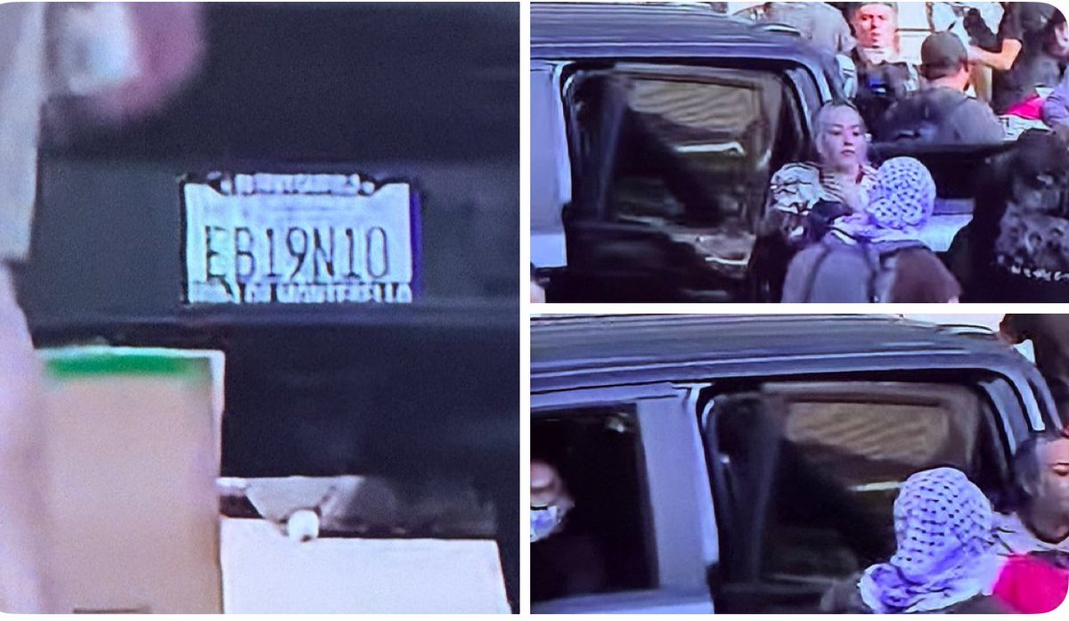 Here's the license plate from this vehicle.