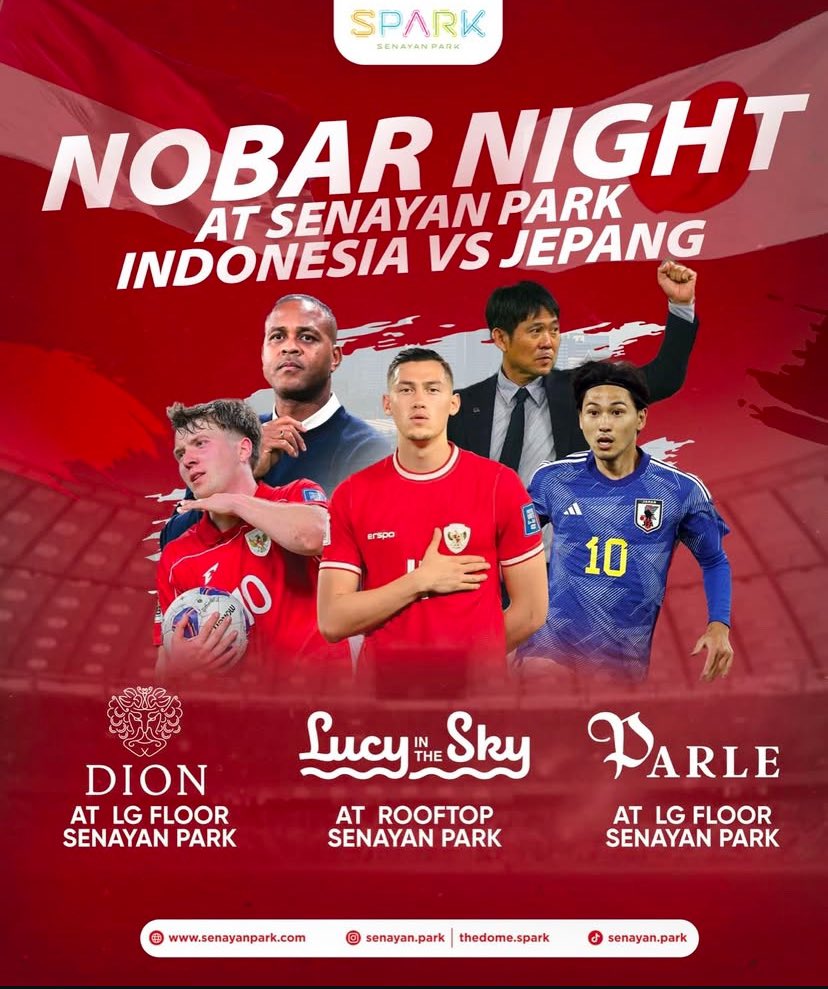 SeJakarta_id's tweet photo. TIMNAS DAY!!!!!
Nobar di mana kita?
#sejakarta #nobar #nobartimnasindonesia #infonobar #TimnasDay #timnasindonesia https://t.co/XoZTwPIoRt