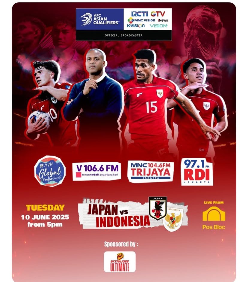 SeJakarta_id's tweet photo. TIMNAS DAY!!!!!
Nobar di mana kita?
#sejakarta #nobar #nobartimnasindonesia #infonobar #TimnasDay #timnasindonesia https://t.co/XoZTwPIoRt