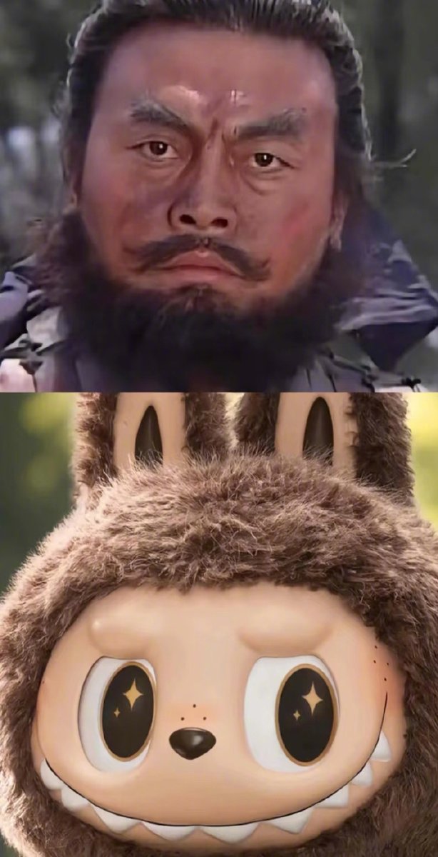 shanghaidaily's tweet image. Chinese netizens found that #POPMART&apos;s #Labubu looks exactly like Zhang Fei, one of the major characters in the 14th-century historical novel Romance of the Three Kingdoms. #China #Labubu盲盒